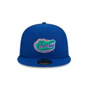 Florida New Era 5950 Gatorhead Logo Flat Bill Fitted Cap